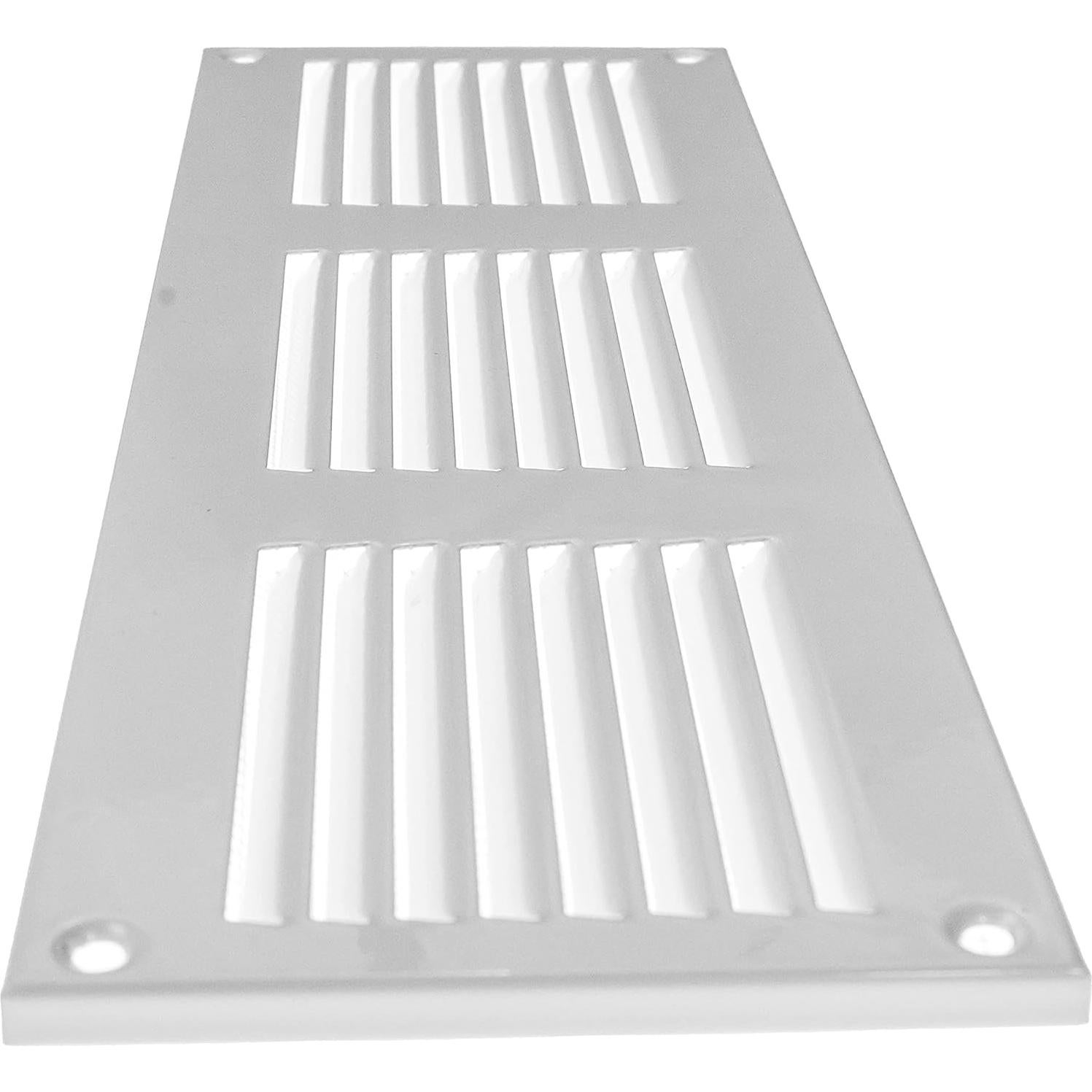 Cubierta de Ventilación 30 x 10 cm Metal Blanco con Pantalla