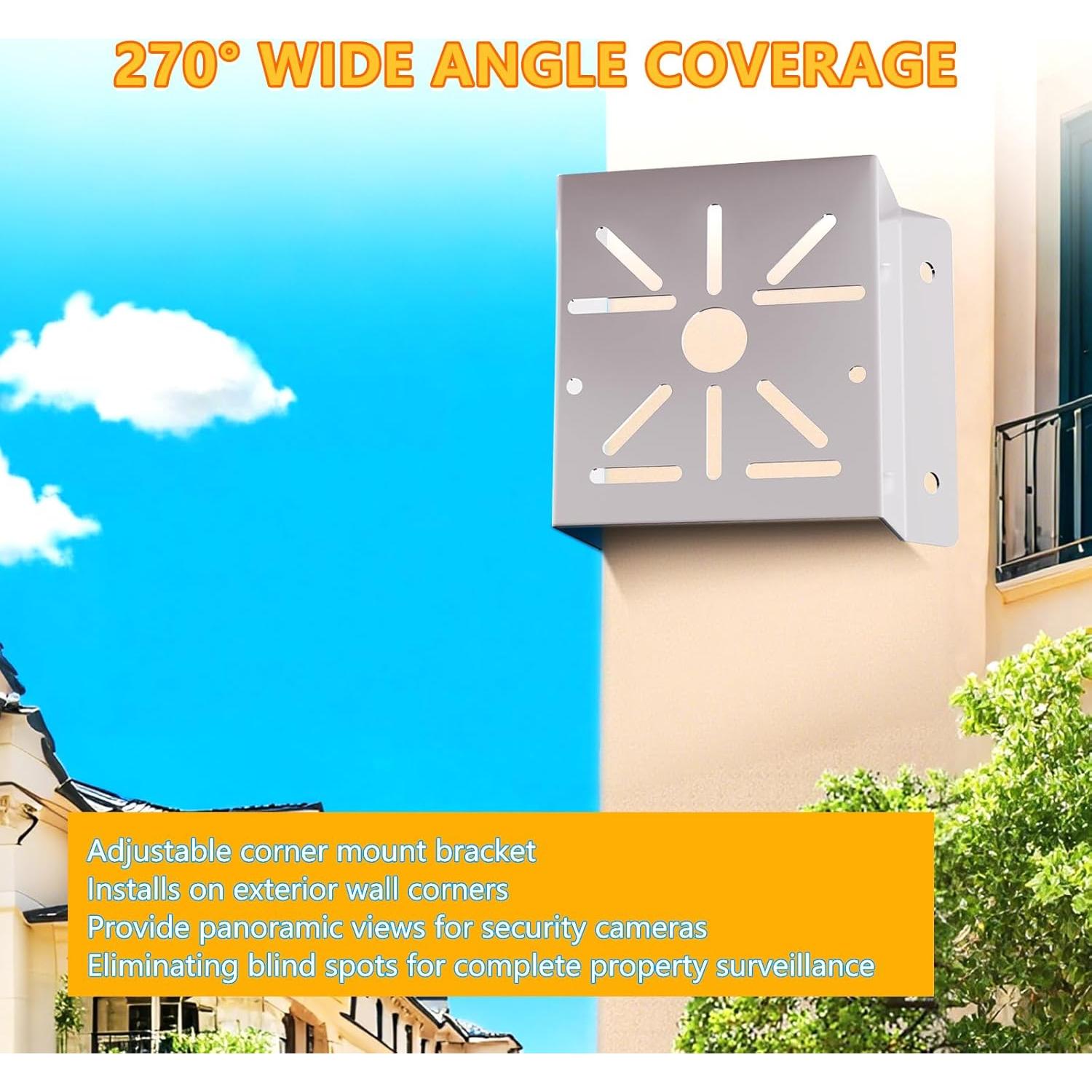 Soporte de Montaje en Esquina Demimy para Cámaras de Seguridad