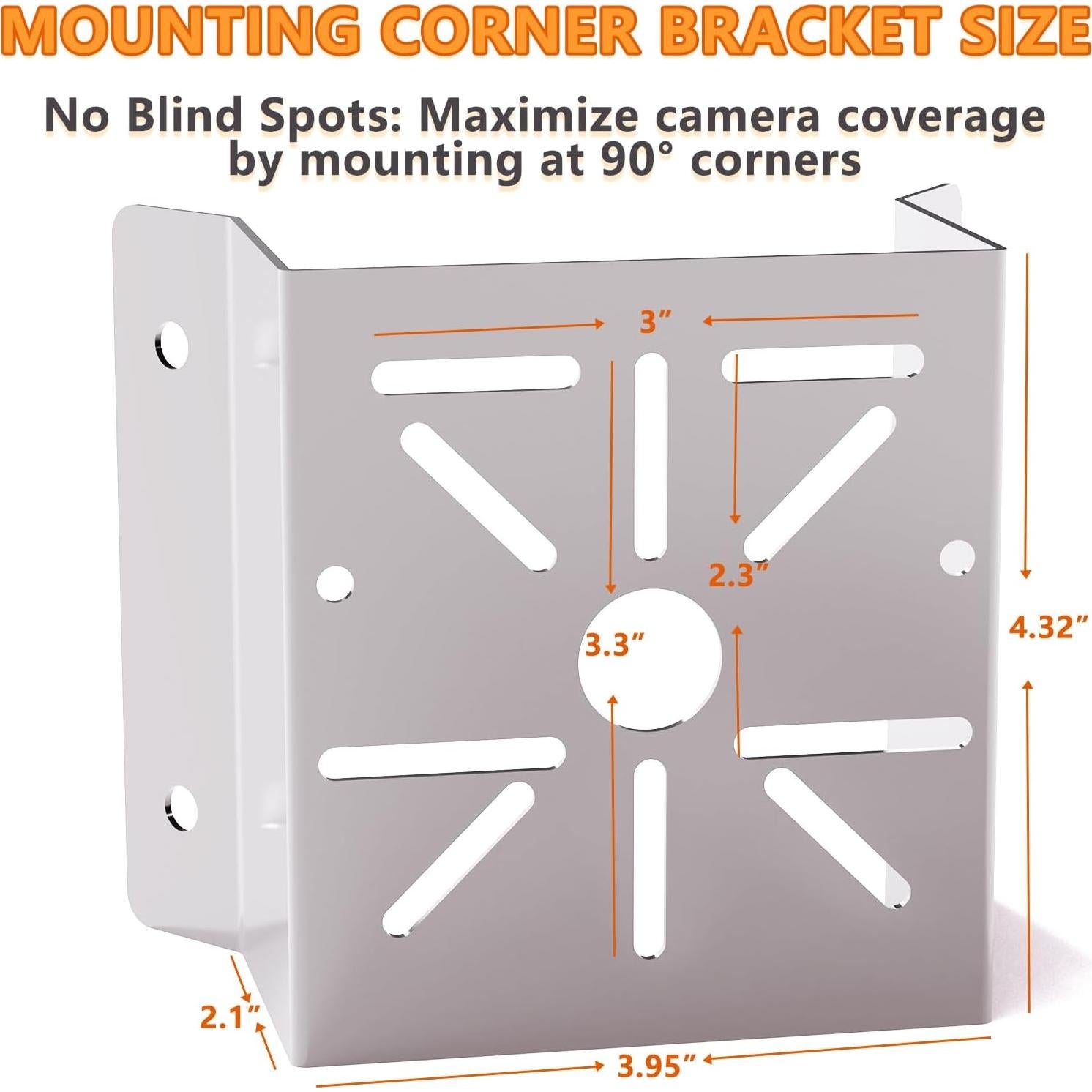 Soporte de Montaje en Esquina Demimy para Cámaras de Seguridad