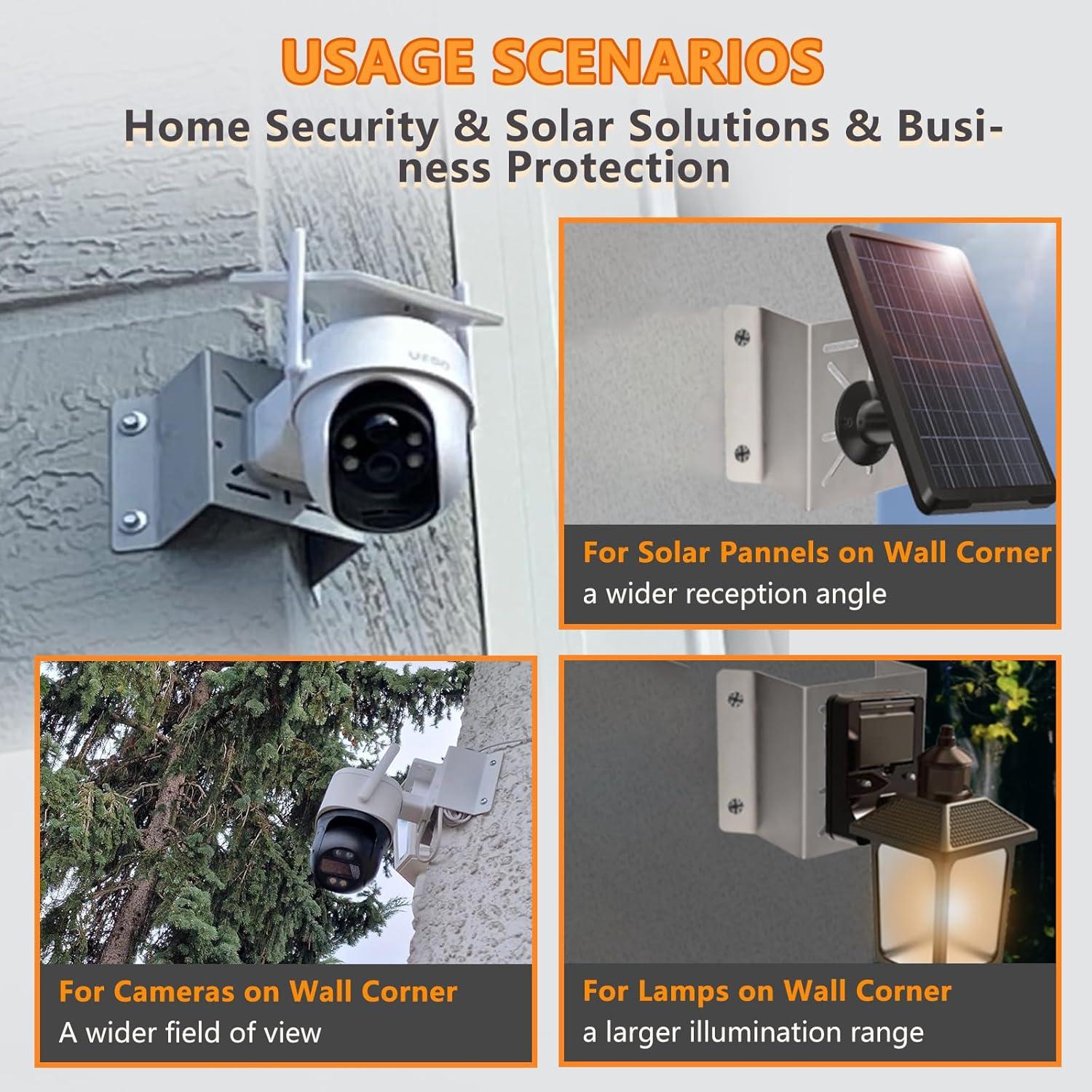 Soporte de Montaje en Esquina Demimy para Cámaras de Seguridad