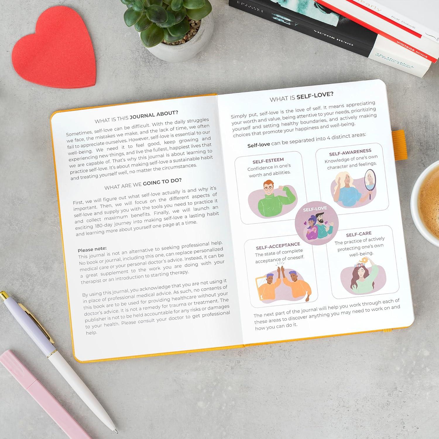 Diario de Autoamor Clever Fox A5 - Cuidado Personal y Reflexión