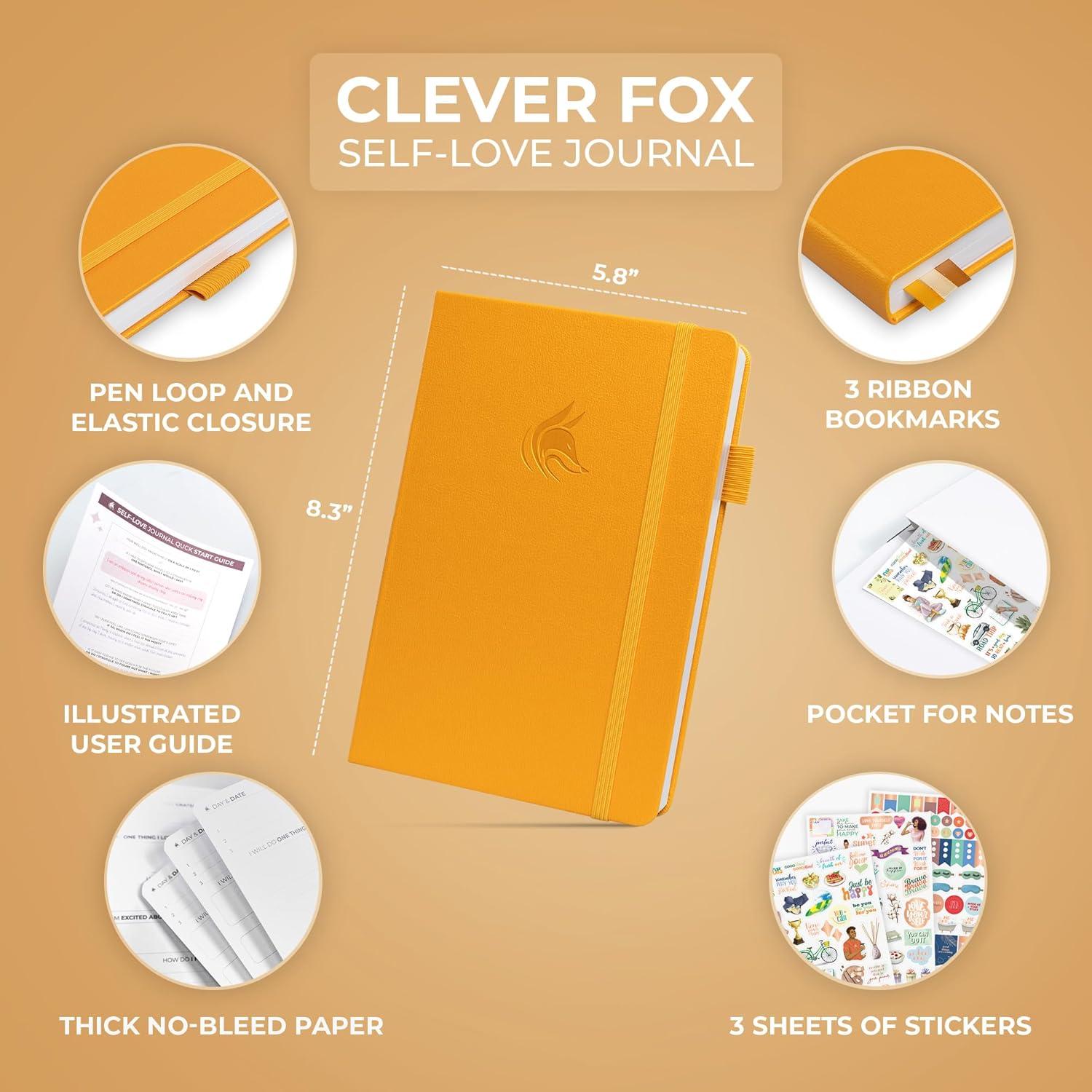 Diario de Autoamor Clever Fox A5 - Cuidado Personal y Reflexión