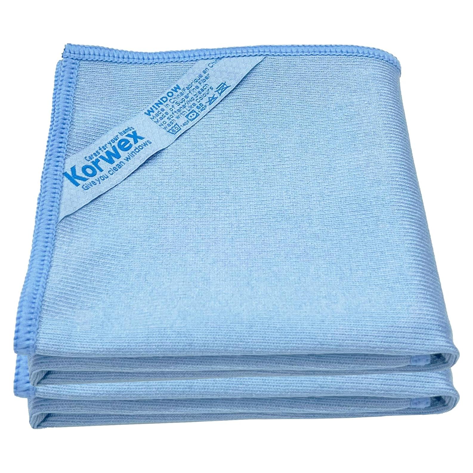 Paño de Limpieza de Ventanas Longmann Microfibra Azul (2 Unidades)