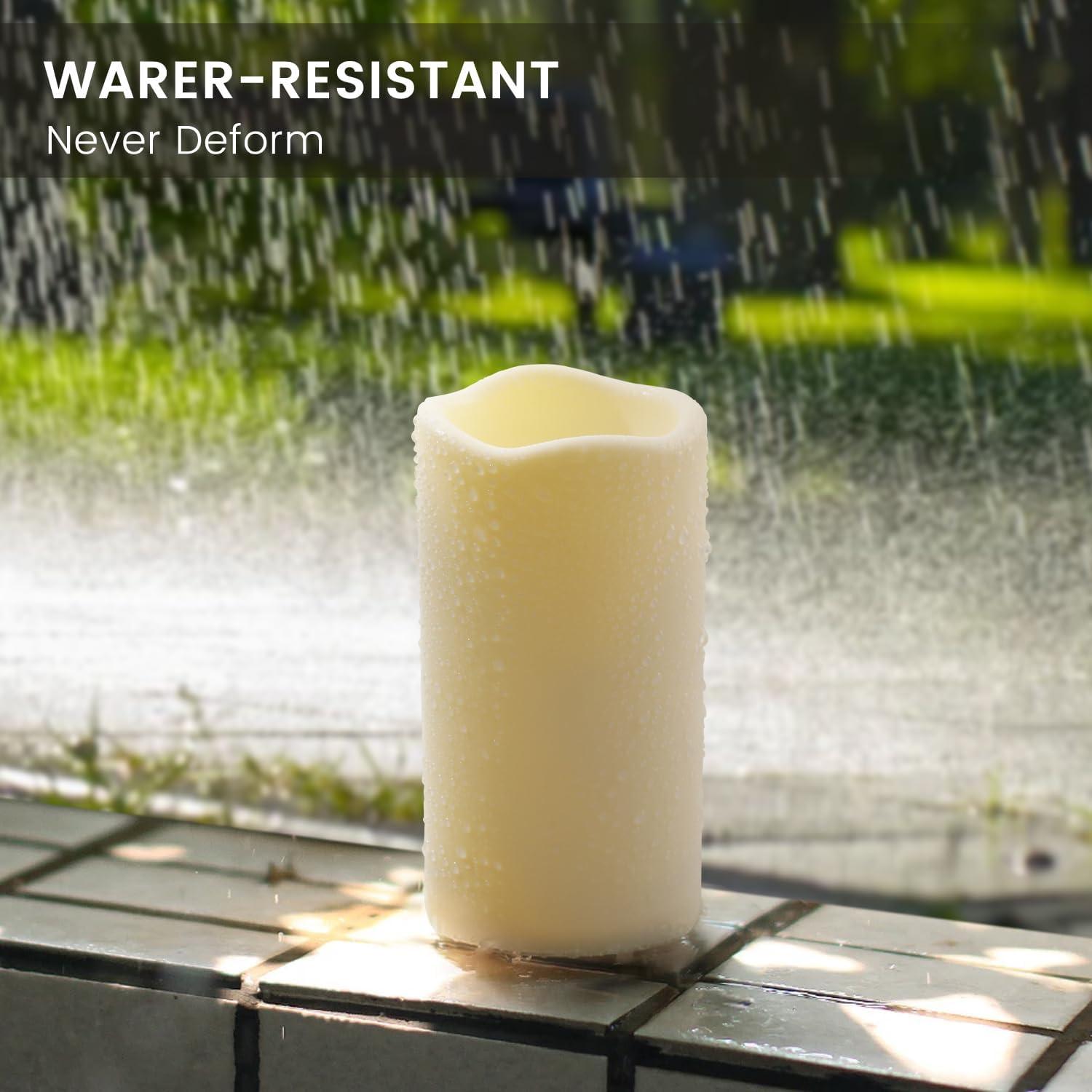 Velas Flameless Impermeables HANZIM 2 Pack Control Remoto