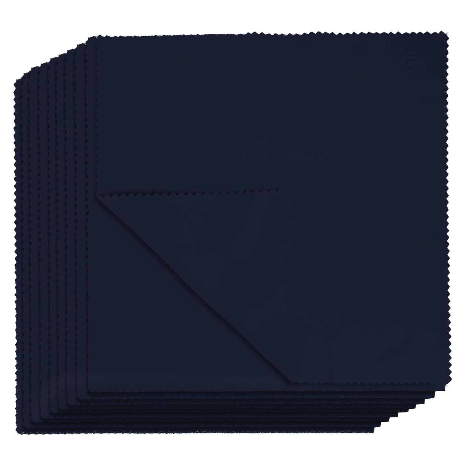 10 Paños de Microfibra Suede Hbxdeco 20x20 cm Negro