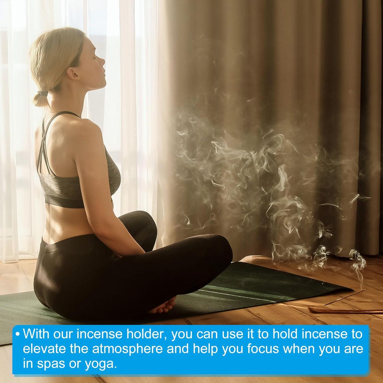 Soporte de Incienso PATIKIL - 2 Unidades de Latón 20mm x 10mm