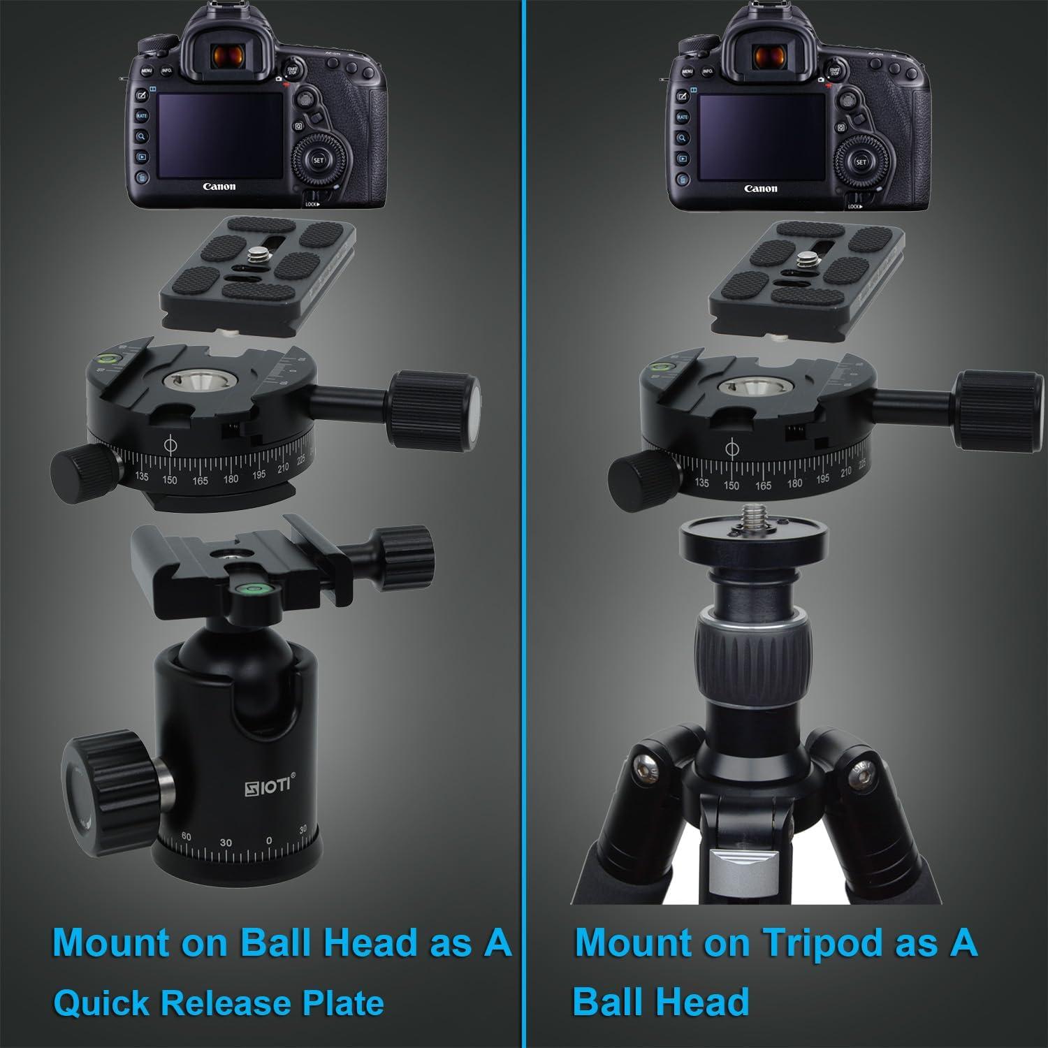 Adaptador de Montaje Rápido SIOTI PU70 para Trípode 10kg