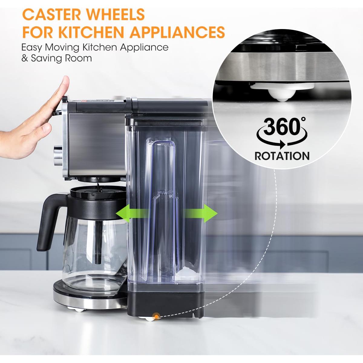 Ruedas Giratorias Aieve, Paquete de 8 Ruedas Autoadhesivas