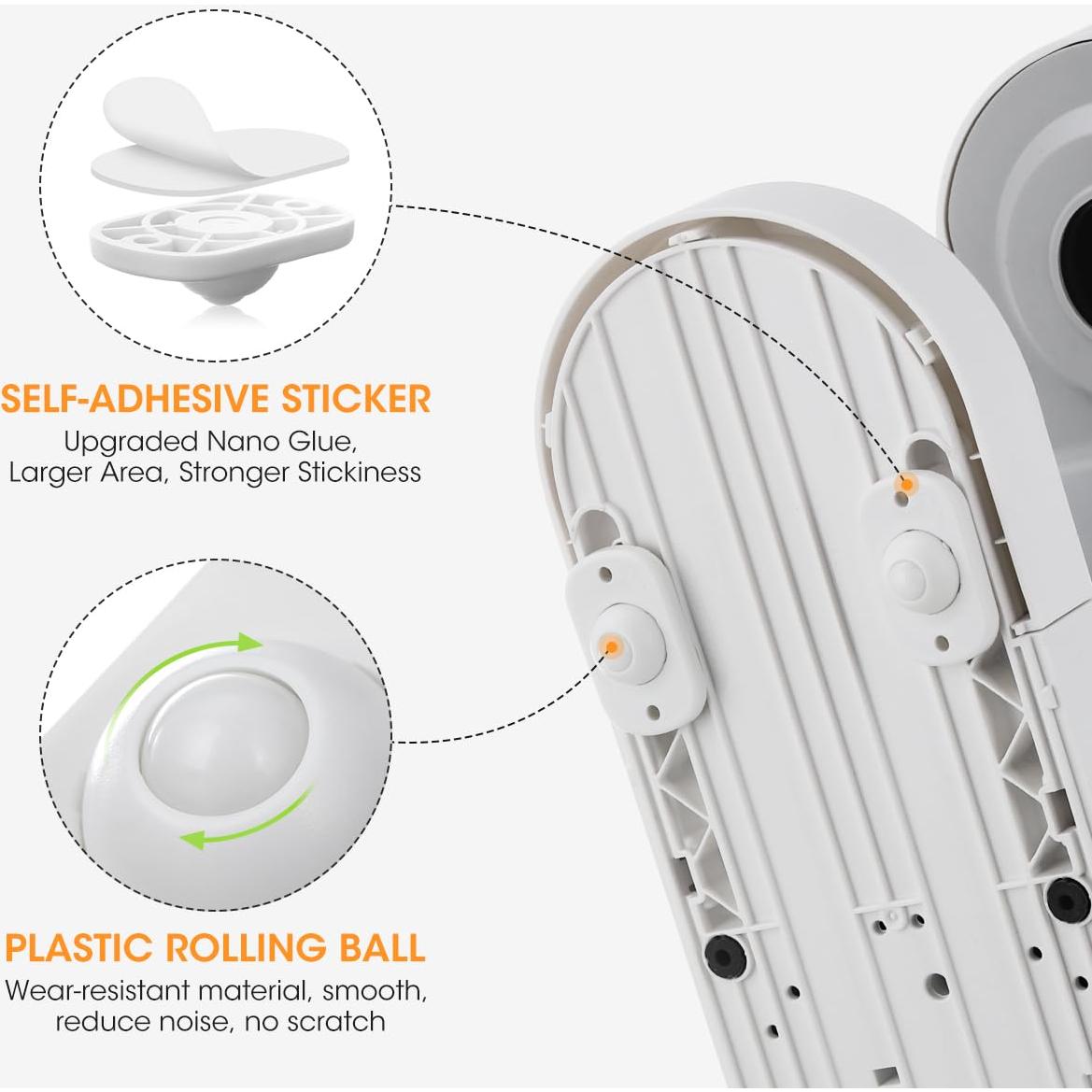 Ruedas Giratorias Aieve, Paquete de 8 Ruedas Autoadhesivas