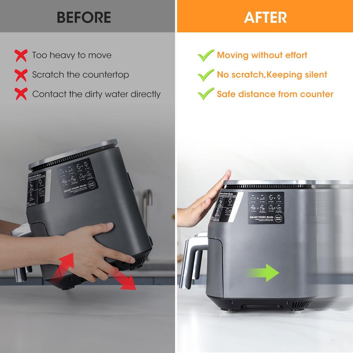 Ruedas Giratorias Aieve, Paquete de 8 Ruedas Autoadhesivas