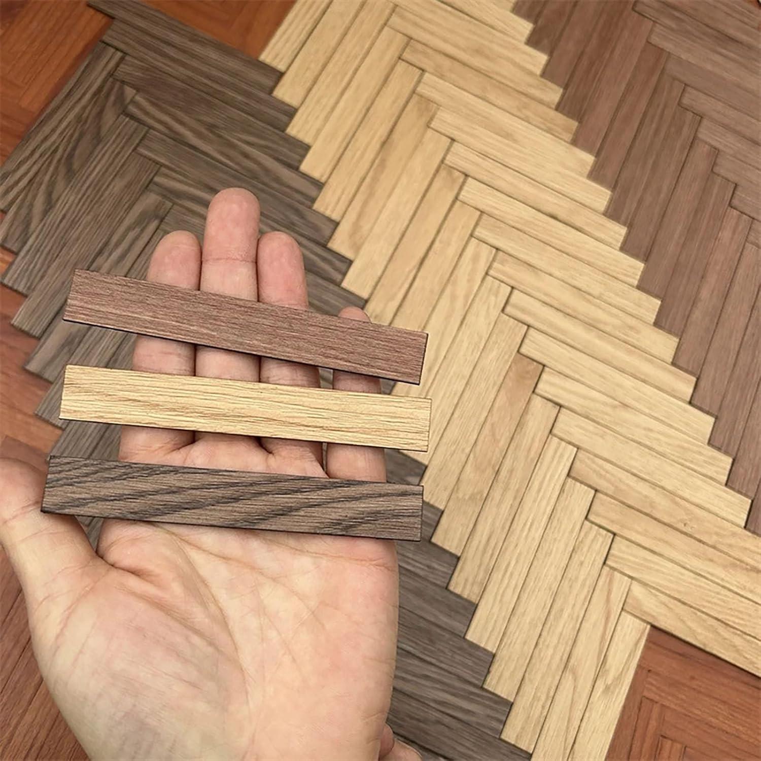 40 Piezas Baldosas de Suelo para Casa de Muñecas Camelily 10x1.5 cm