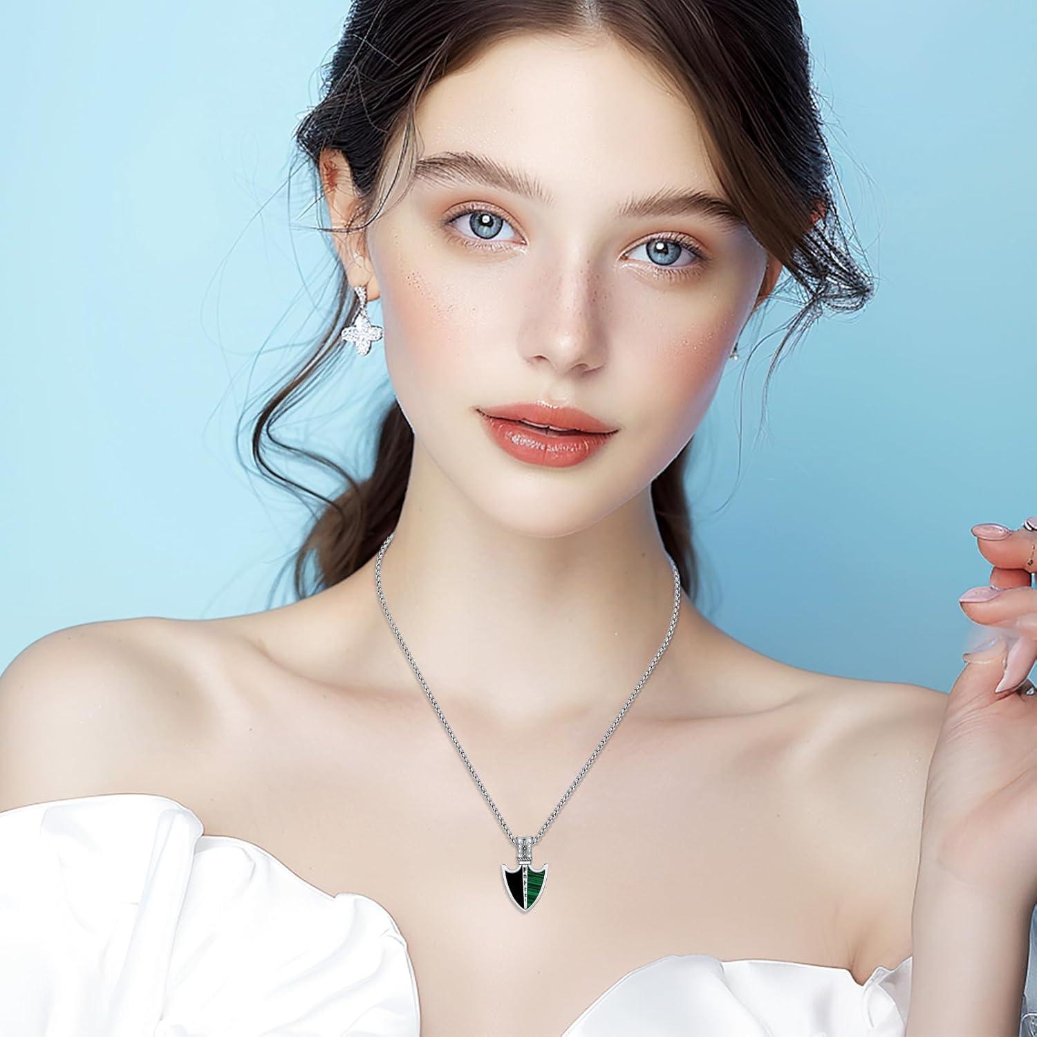 Collar Vikingo Punta de Flecha 925 Plata Esterlina Oro 18k