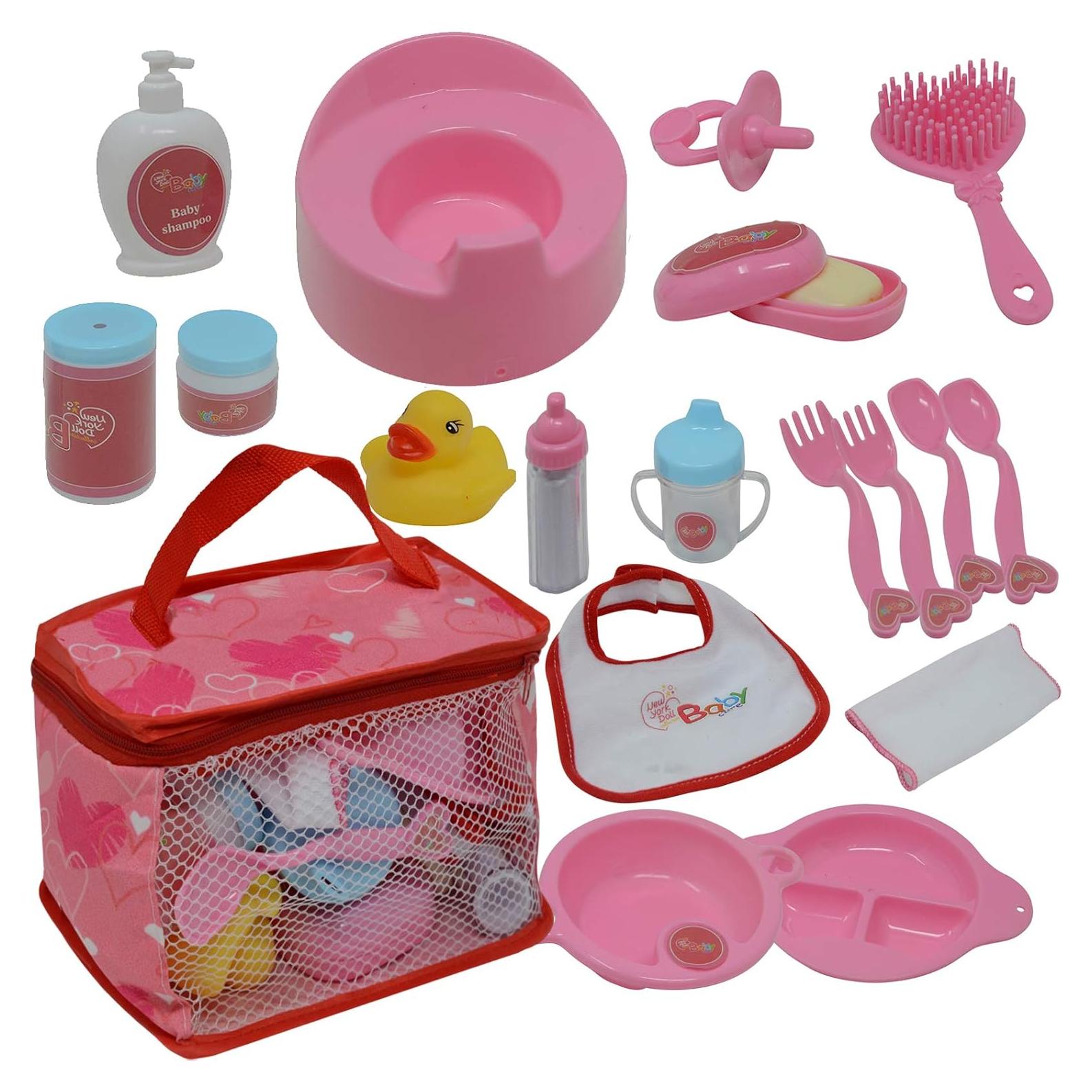 Conjunto de Accesorios para Muñecas The New York Doll 20 Piezas