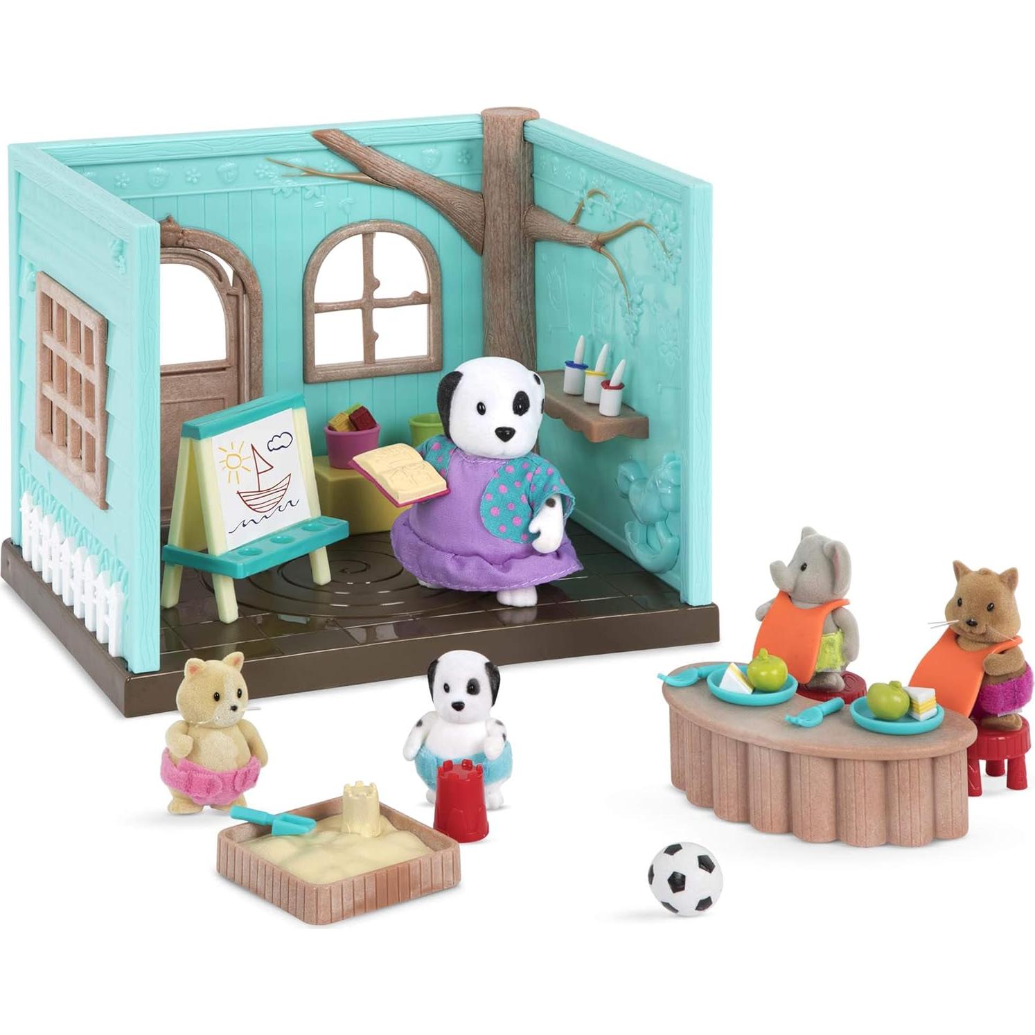 Juego de Casa de Muñecas Li'l Woodzeez Guardería 38 Piezas