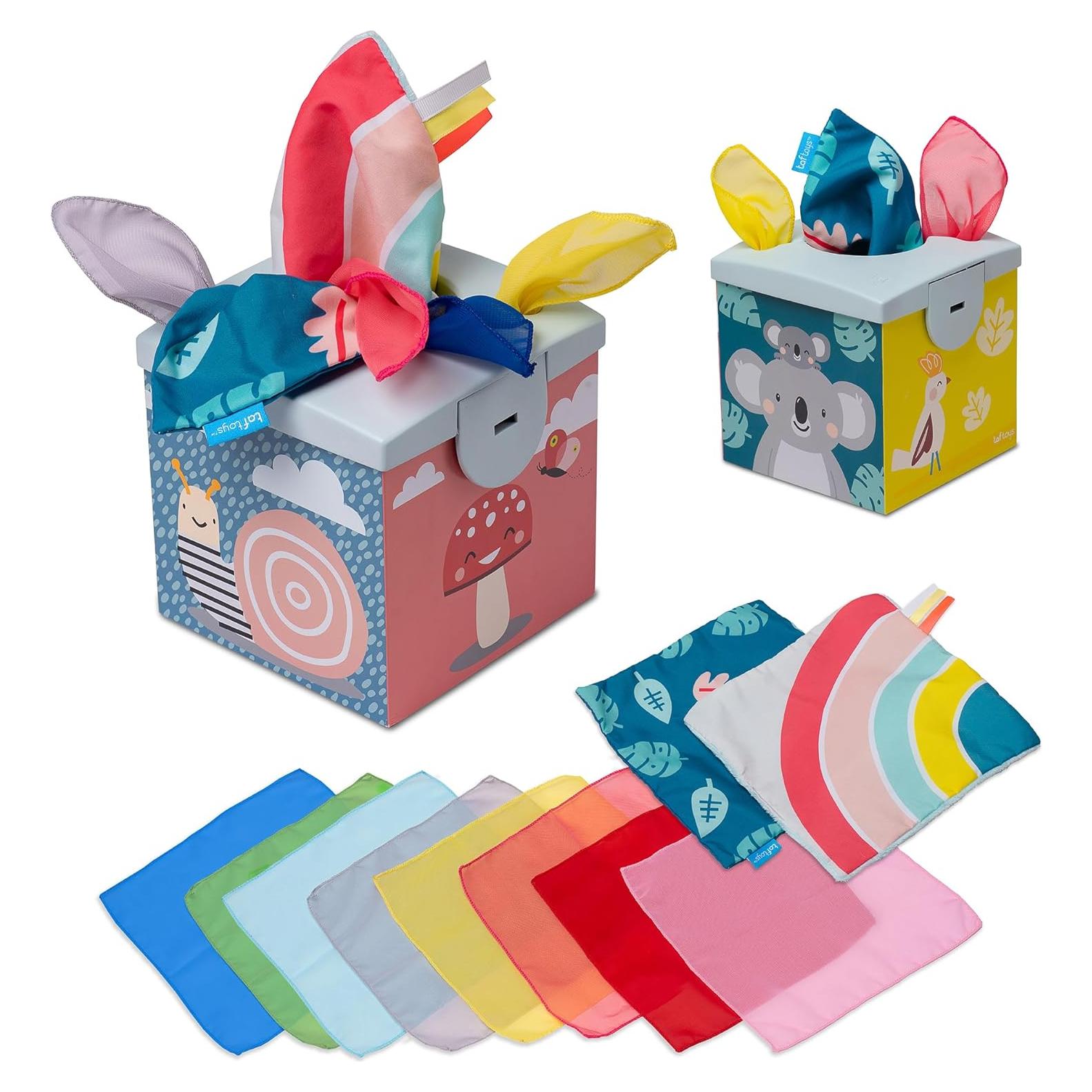 Caja de Tejido Crinkle Taf Toys para Bebés 0-12 meses