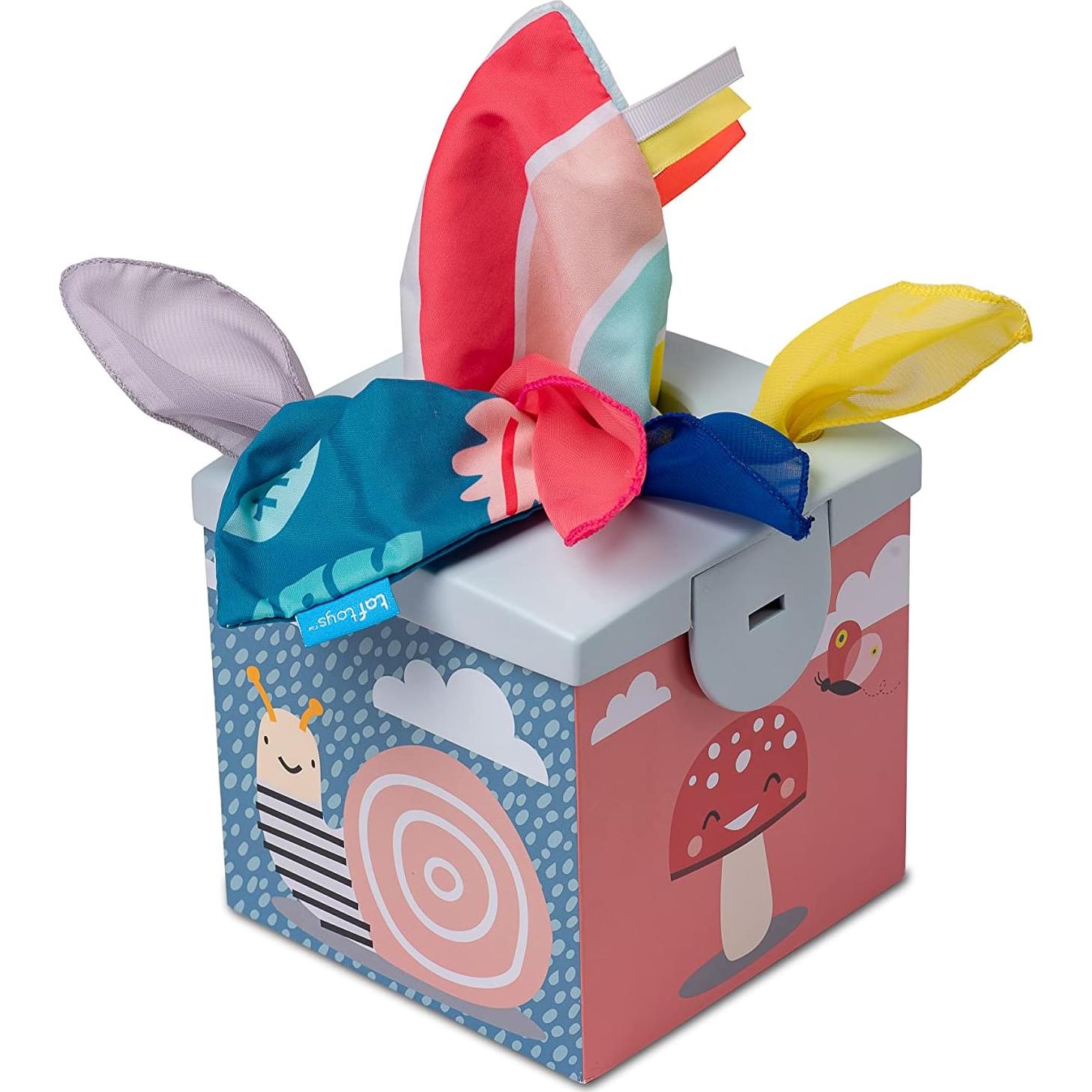 Caja de Tejido Crinkle Taf Toys para Bebés 0-12 meses
