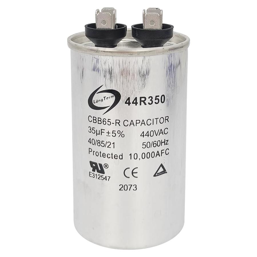 Long Term UL Capacitor 44R350 35 UF Class A 35 MFD 370 or 440 /450Volt CBB65 CBB65B Dual Run Round Capacitor for Ac Motor Run Or Fan Start Or Heat Pump