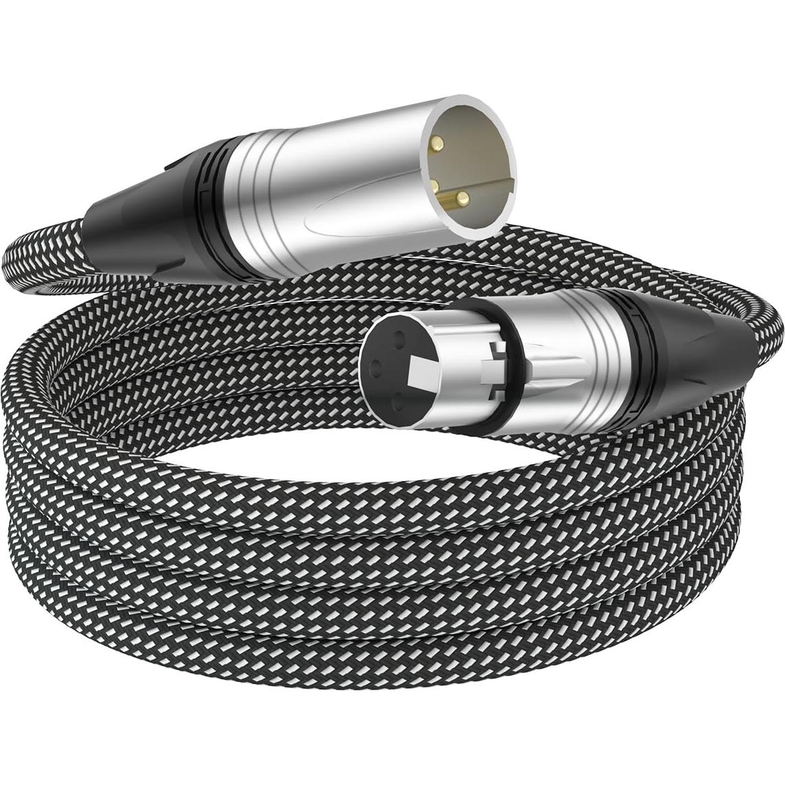 Cable XLR Corto 0.91m Cableet Macho a Hembra Blindado