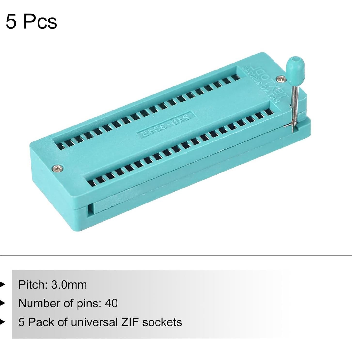 Zócalo de Prueba ZIF IC Universal PATIKIL 40 Pines 3.0mm