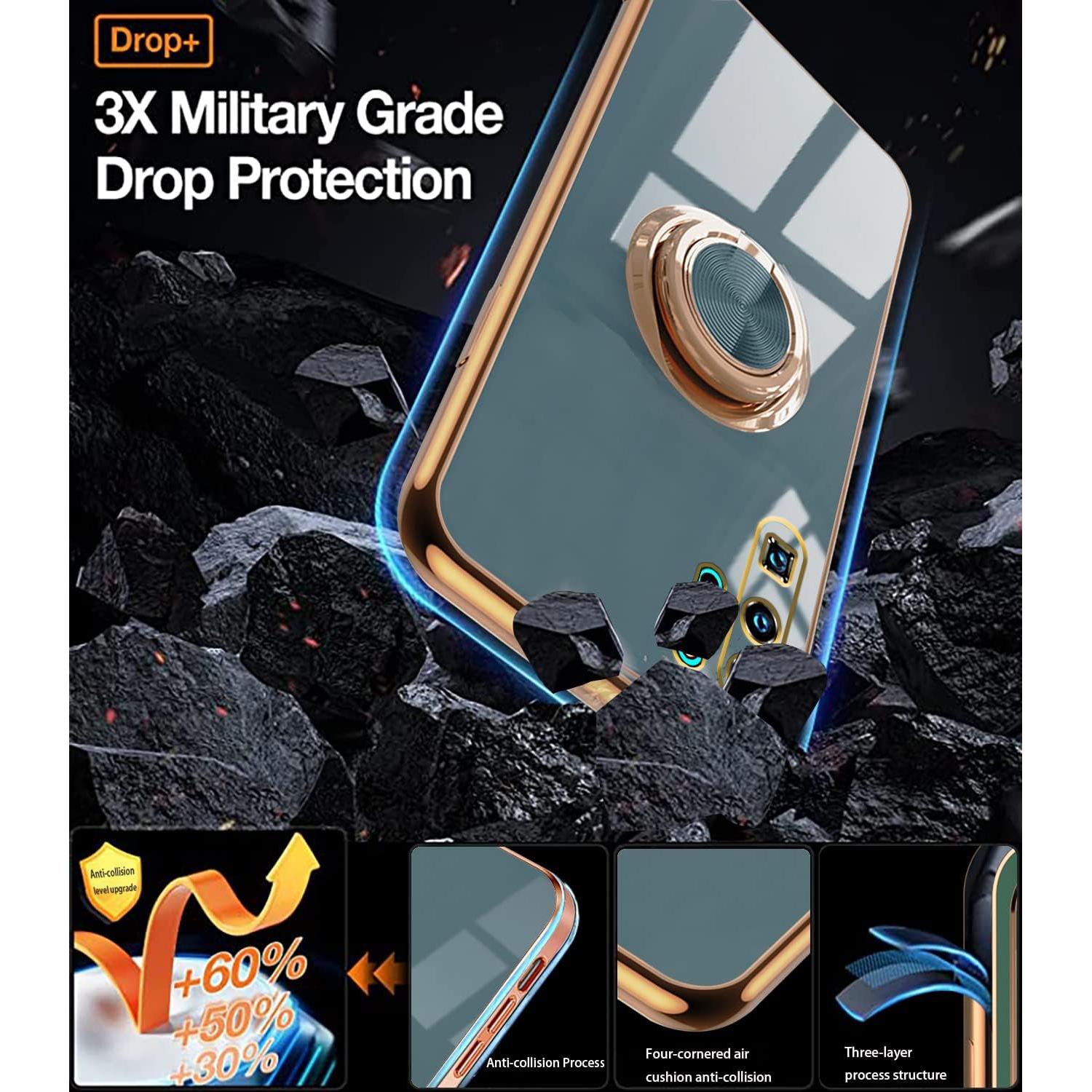 Funda de Silicona Huawei P30 Pro con Soporte Magnético Gris