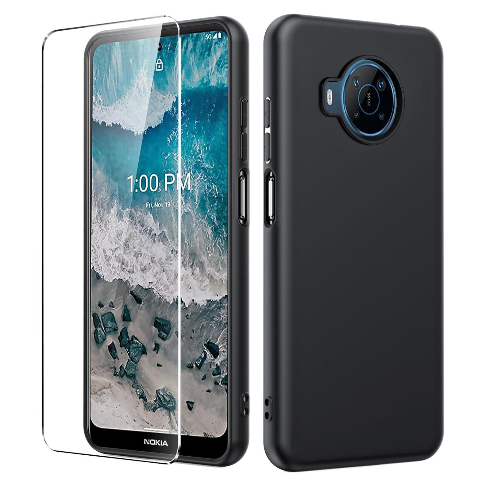 Funda de Silicona TPU para Nokia X100 + Protector de Pantalla