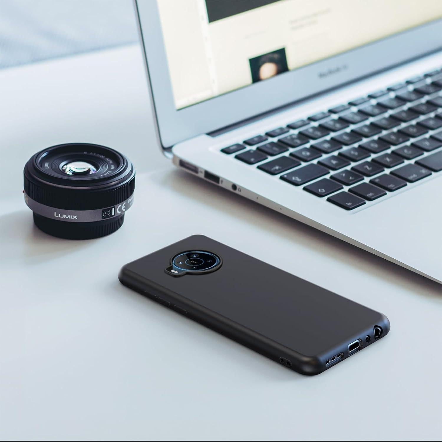 Funda de Silicona TPU para Nokia X100 + Protector de Pantalla