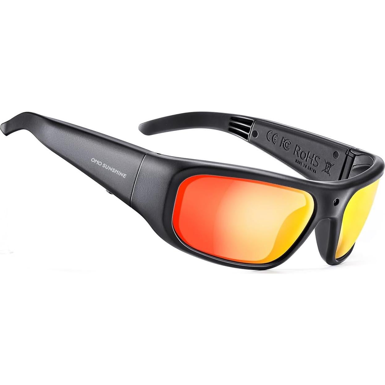 Gafas de Cámara OhO 32GB 1080P UV400 Unisex Lente Roja