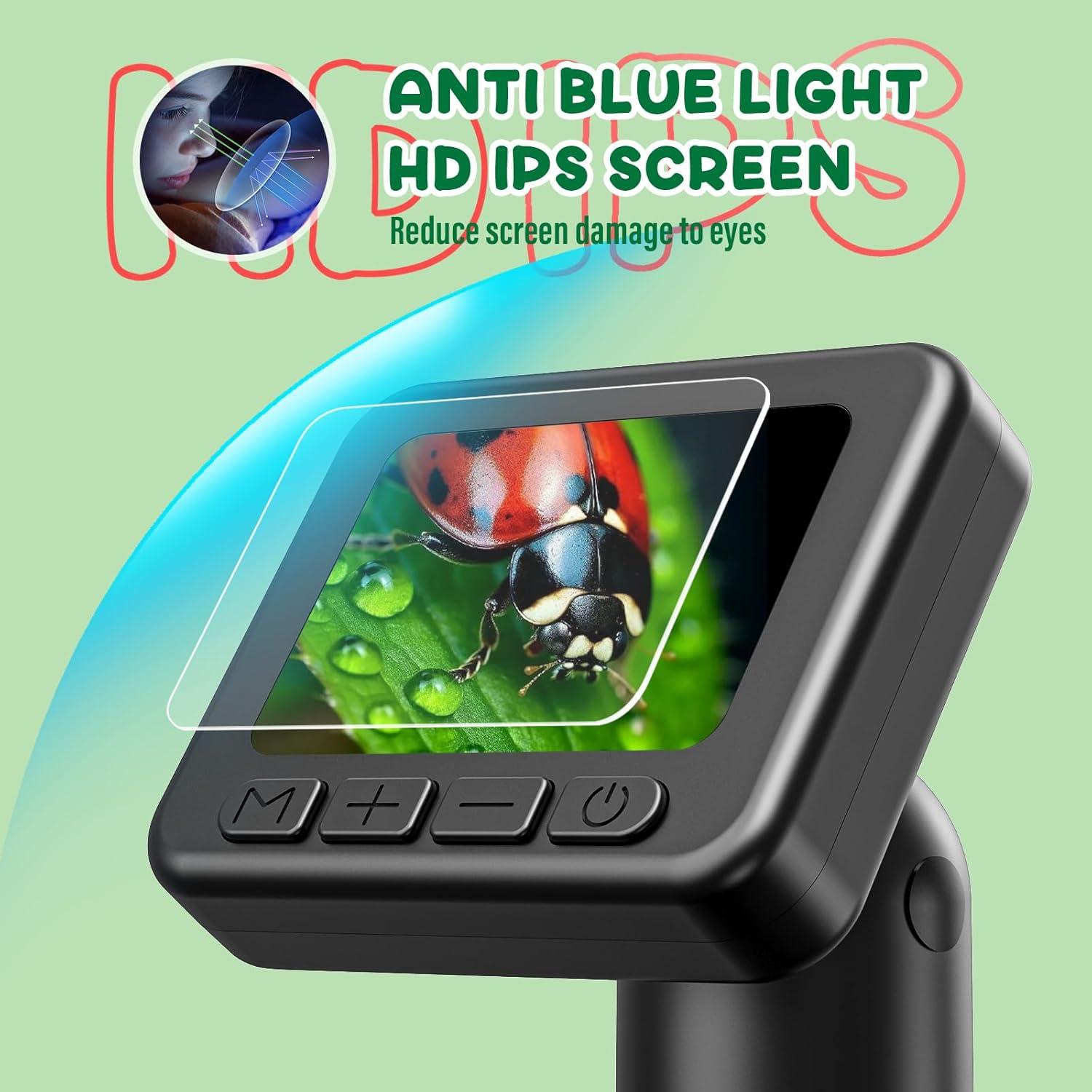 Microscopio Digital IMICHI 50X-1000X con Pantalla IPS 2"