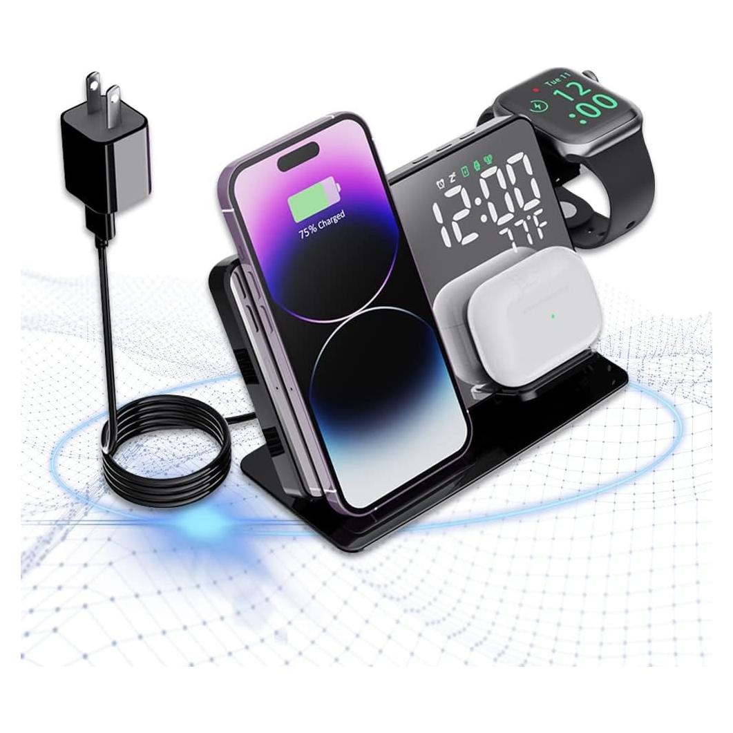 Estación de Carga Inalámbrica 4-en-1 NORMIA RITA para Apple