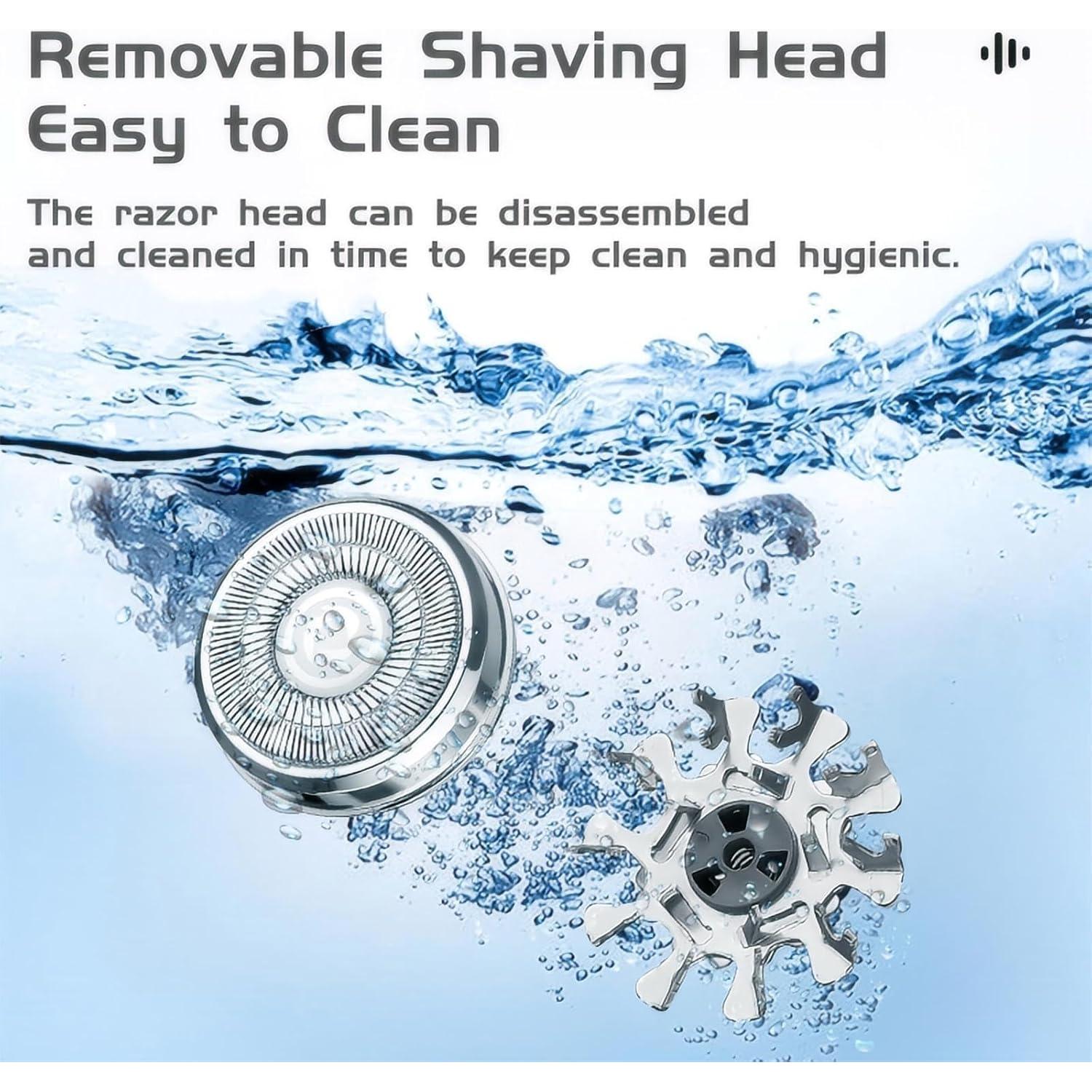 Mini Afeitadora Eléctrica Reodolop USB C Negra Portátil