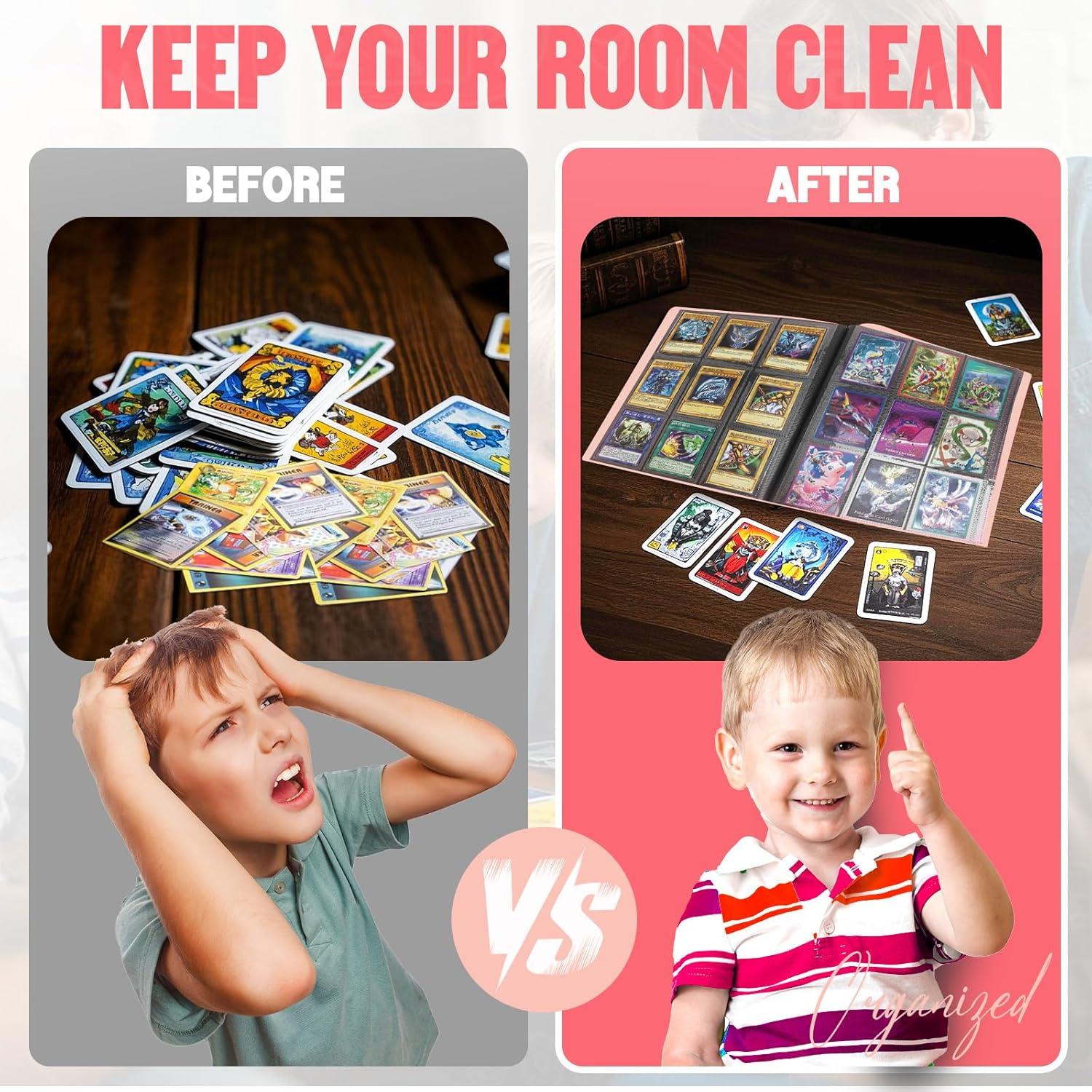 Carpeta de Cartas Coleccionables SRISE Rosa 20 Páginas 360 Cartas