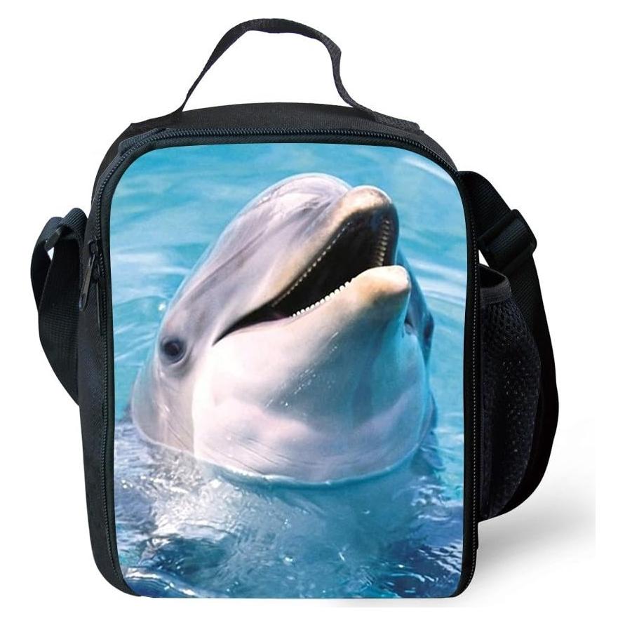 Bolsa de Almuerzo Aislante CAIWEI Animal 3D Gato Delfín
