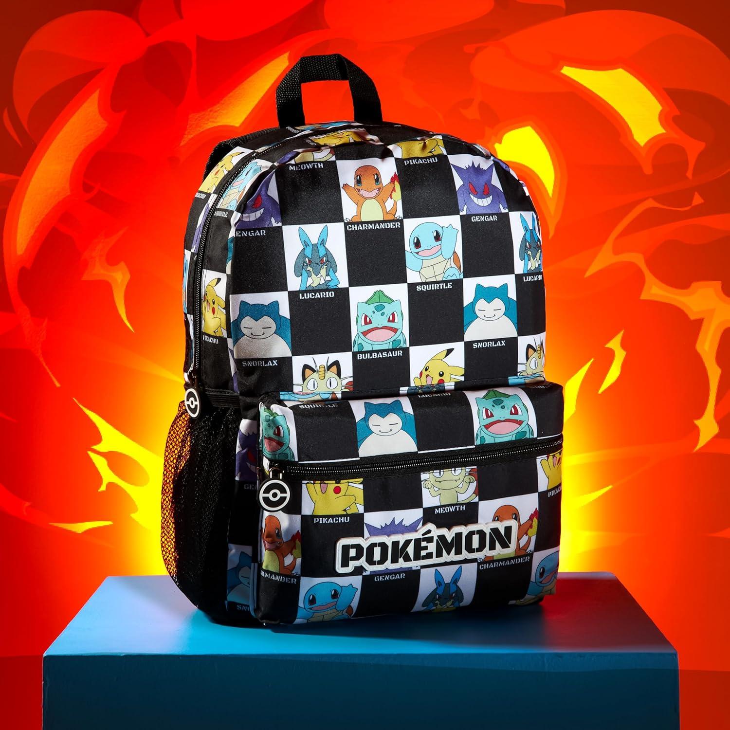 Mochila Escolar Pokemon Pikachu 40x28x10 cm Unisex Niños