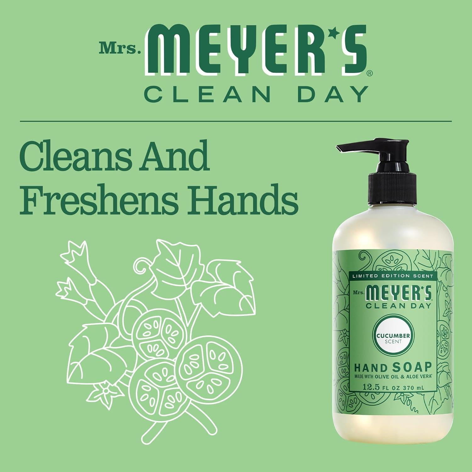 Jabón Líquido de Manos Mrs. Meyer's 354ml Aroma Pepino