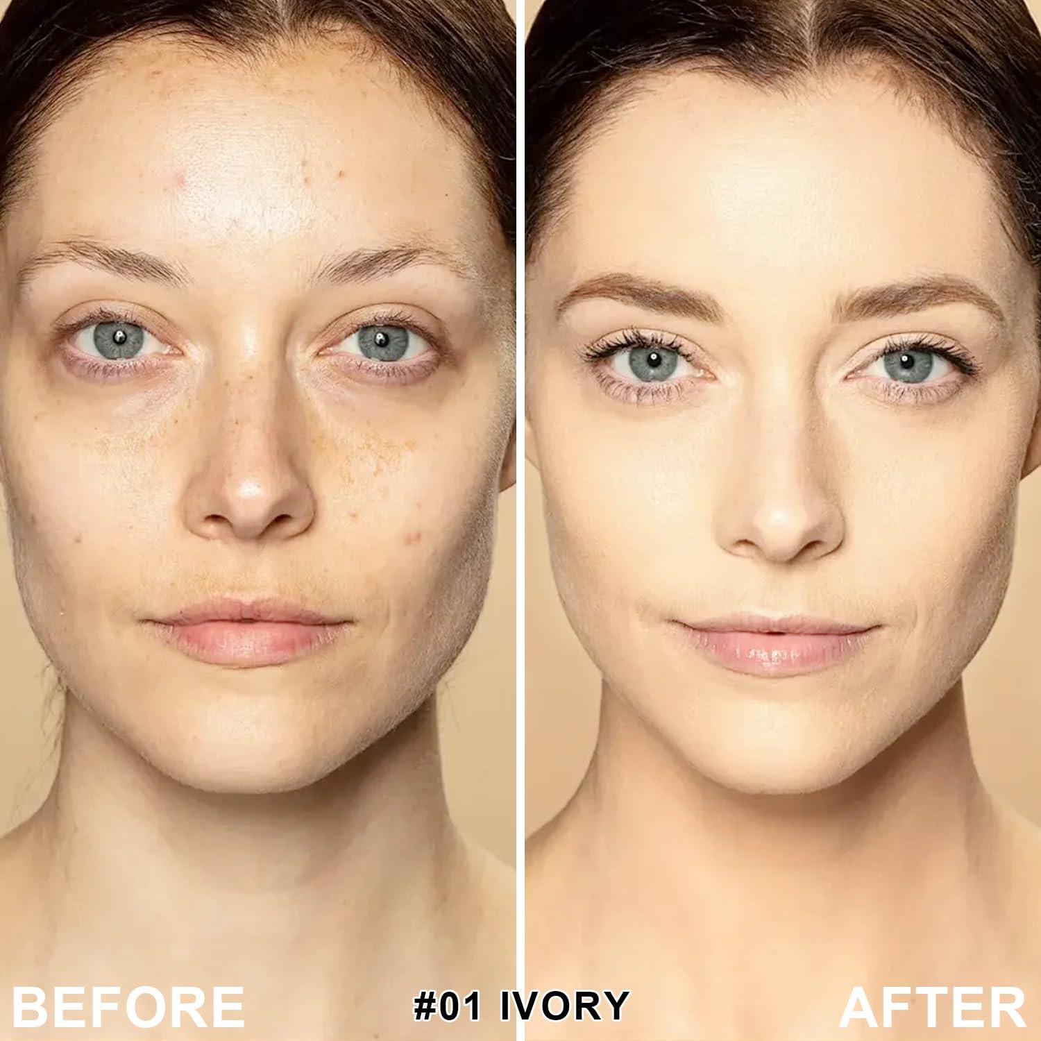 Base de Maquillaje CC Cream LemonSac 28g - Corrector Hidratante #01 Blanco Marfil