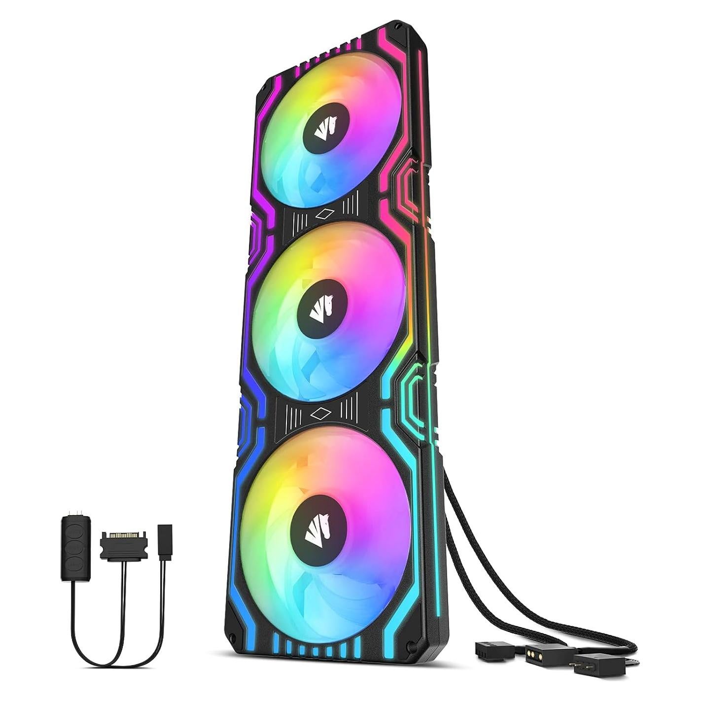 Ventilador RGB Asiahorse Matrix 360mm 56 LEDs PWM Silencioso