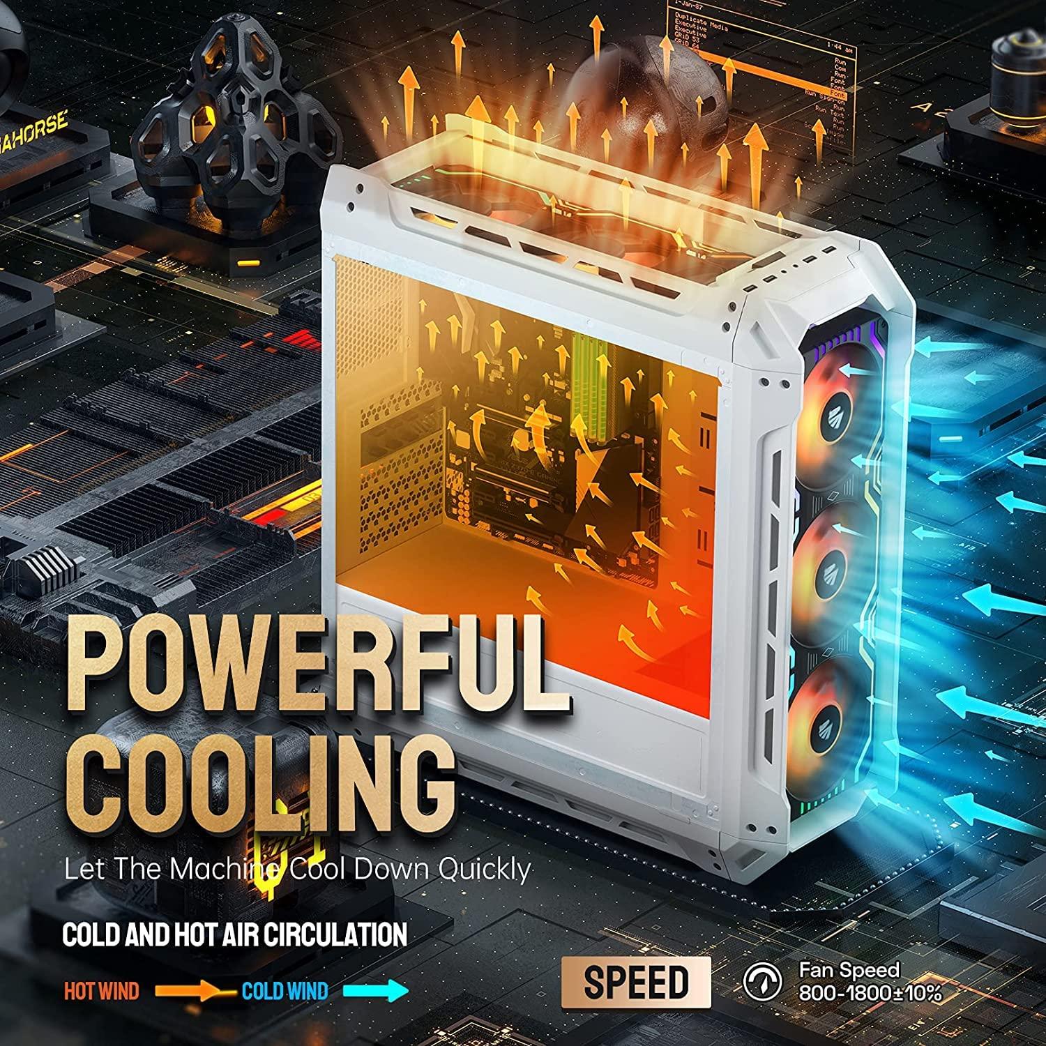 Ventilador RGB Asiahorse Matrix 360mm 56 LEDs PWM Silencioso