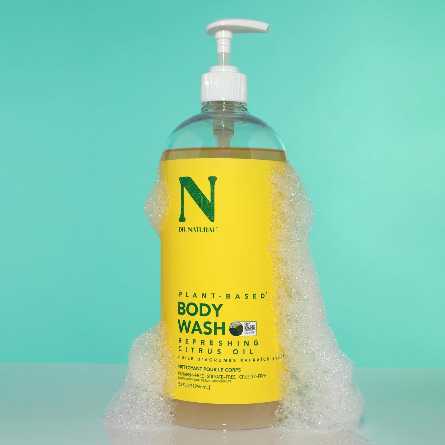 Gel de Ducha Hidratante Dr. Natural Cítricos 0.95 L - Hipoalergénico