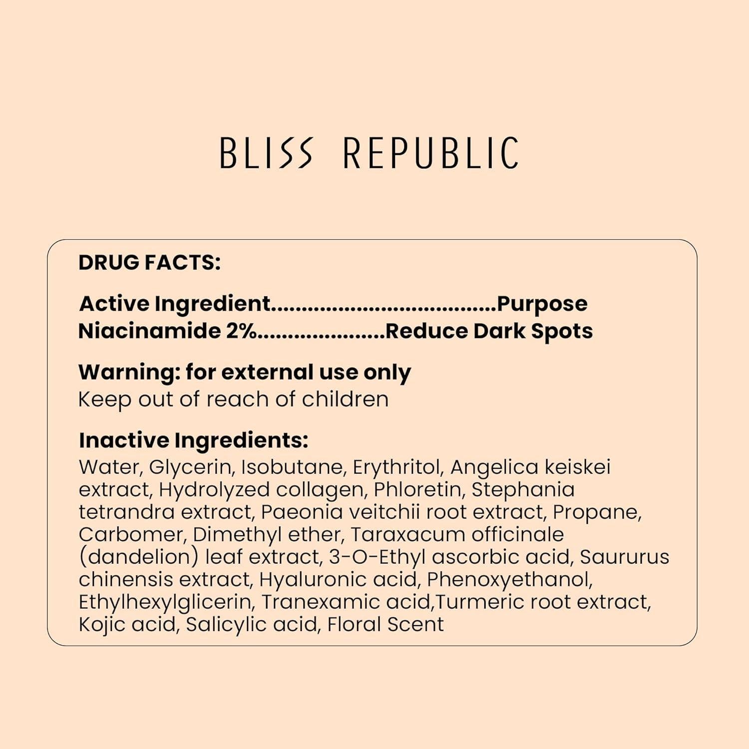 Removedor de Manchas Oscuras Bliss Republic 15ml Suero Facial