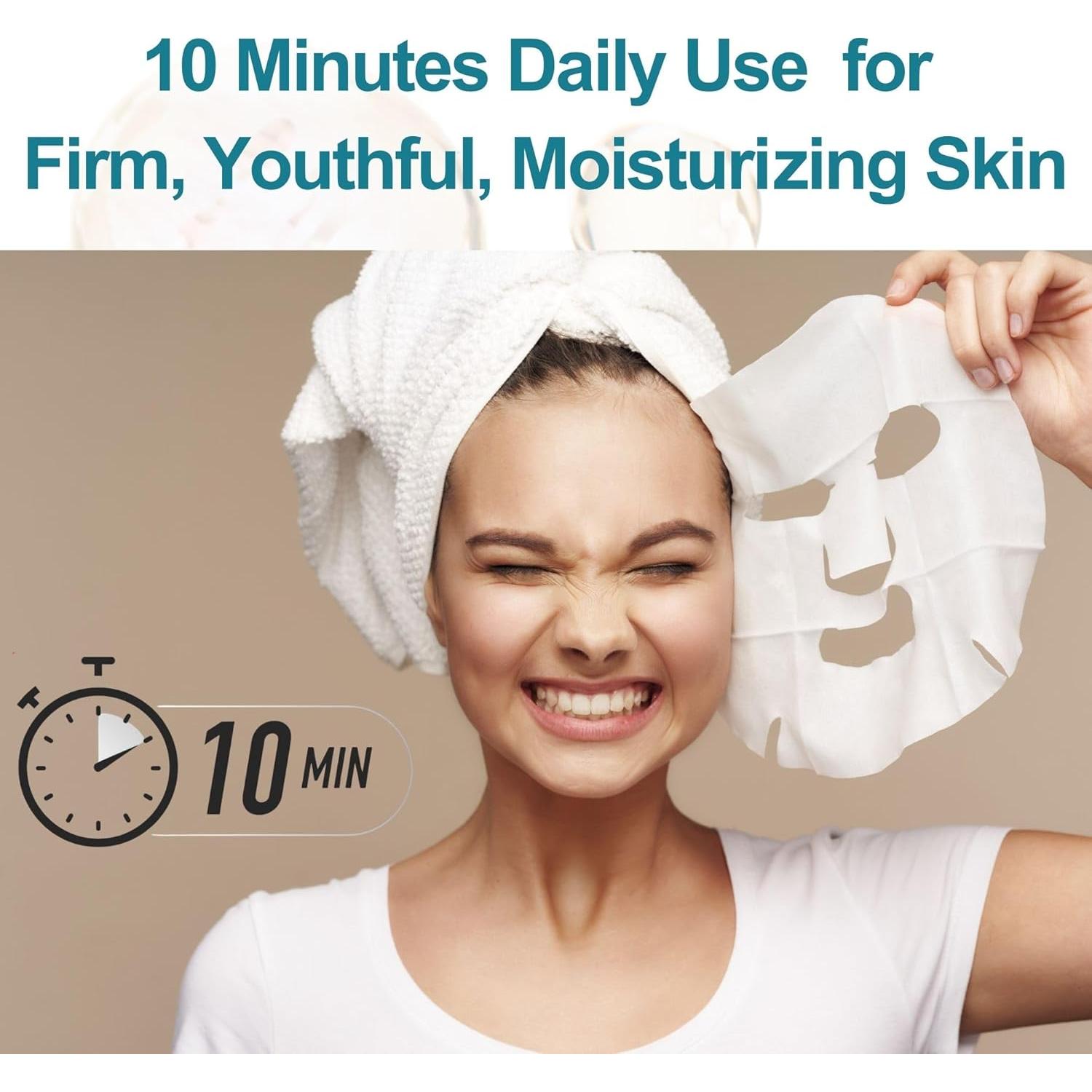 Mascarillas Faciales Lululun 21 Piezas Anti Envejecimiento