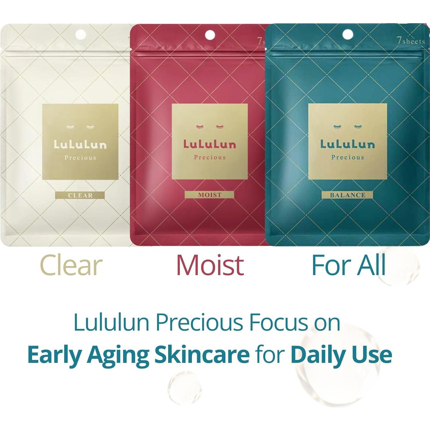 Mascarillas Faciales Lululun 14 EA Antienvejecimiento Hidratantes