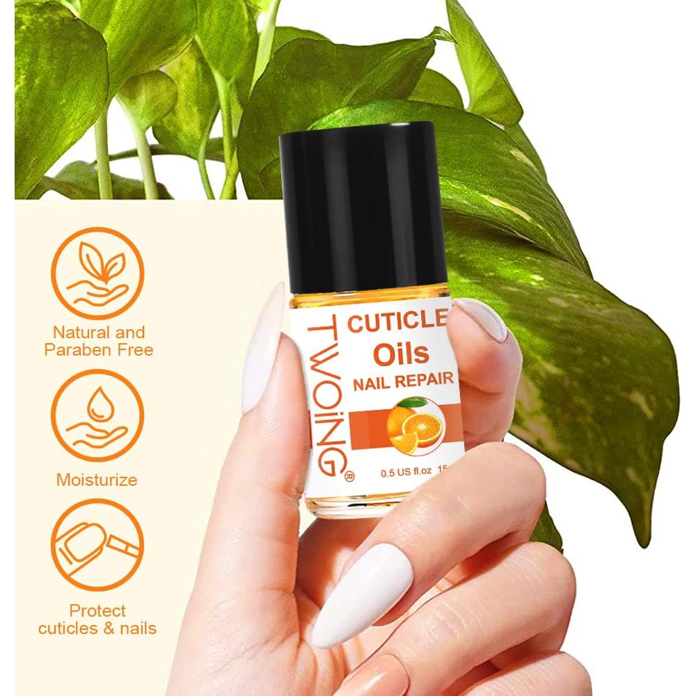 0.5FL.OZ Cuticle Oil, Vitamin E Nail Cuticle Oil for Repairs Cuticles Overnight Moisturizes and Strengthens Nails Cuticles (15ml, Jasmine)