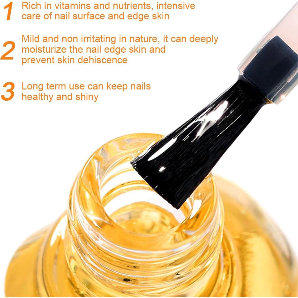 0.5FL.OZ Cuticle Oil, Vitamin E Nail Cuticle Oil for Repairs Cuticles Overnight Moisturizes and Strengthens Nails Cuticles (15ml, Jasmine)