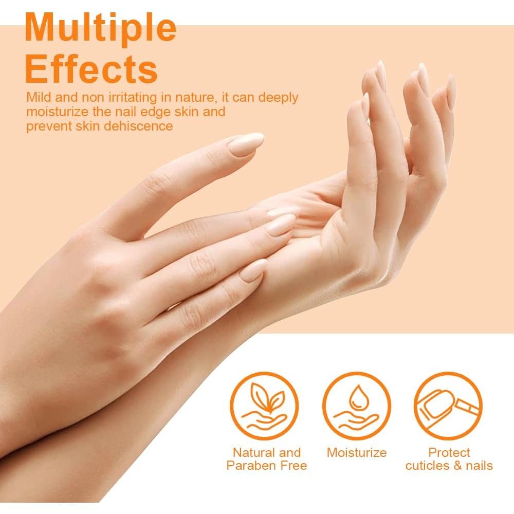 0.5FL.OZ Cuticle Oil, Vitamin E Nail Cuticle Oil for Repairs Cuticles Overnight Moisturizes and Strengthens Nails Cuticles (15ml, Jasmine)