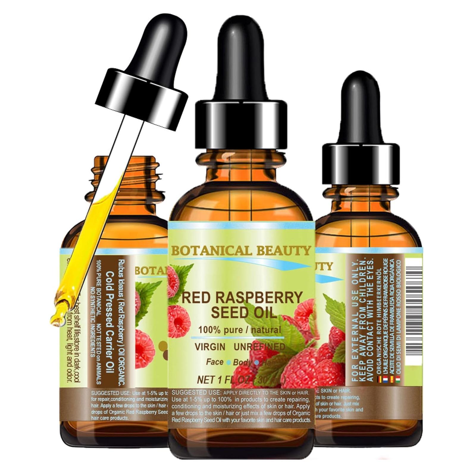 Aceite de Semilla de Frambuesa Roja Orgánico 30 ml - Hidratante Natural