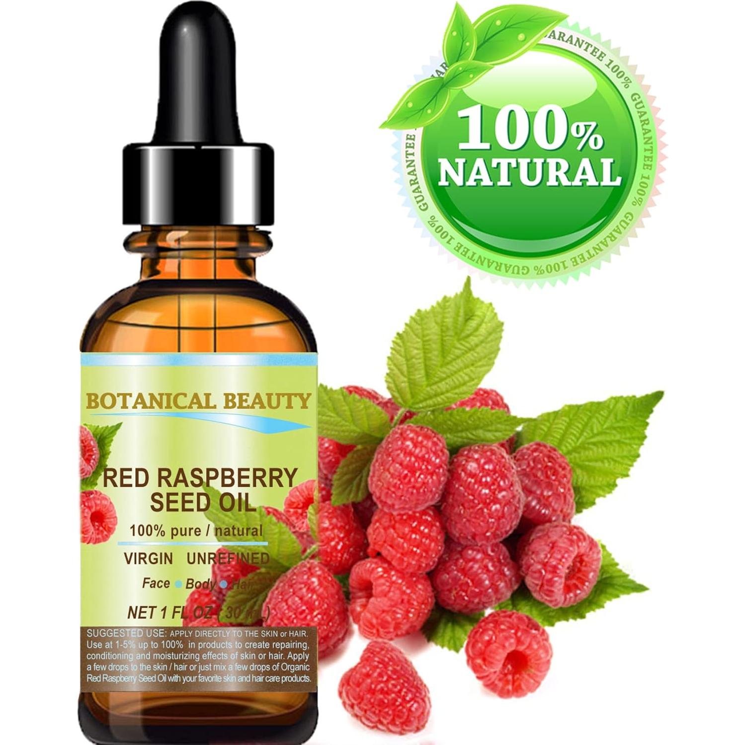 Aceite de Semilla de Frambuesa Roja Orgánico 30 ml - Hidratante Natural