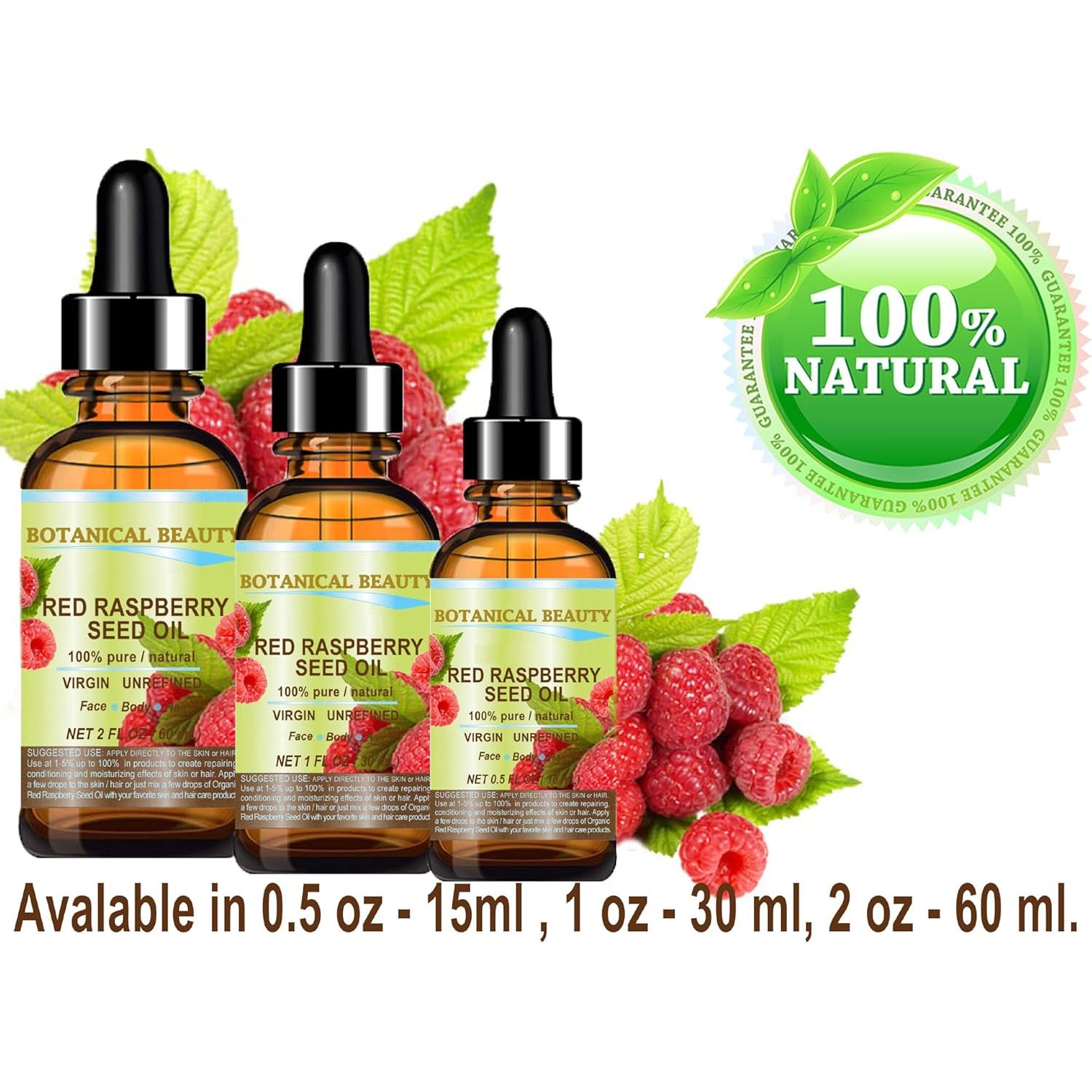 Aceite de Semilla de Frambuesa Roja Orgánico 30 ml - Hidratante Natural