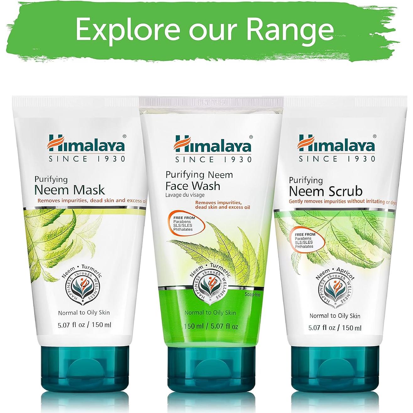 Limpiador Facial Purificante Himalaya Neem 150 mL Vegano