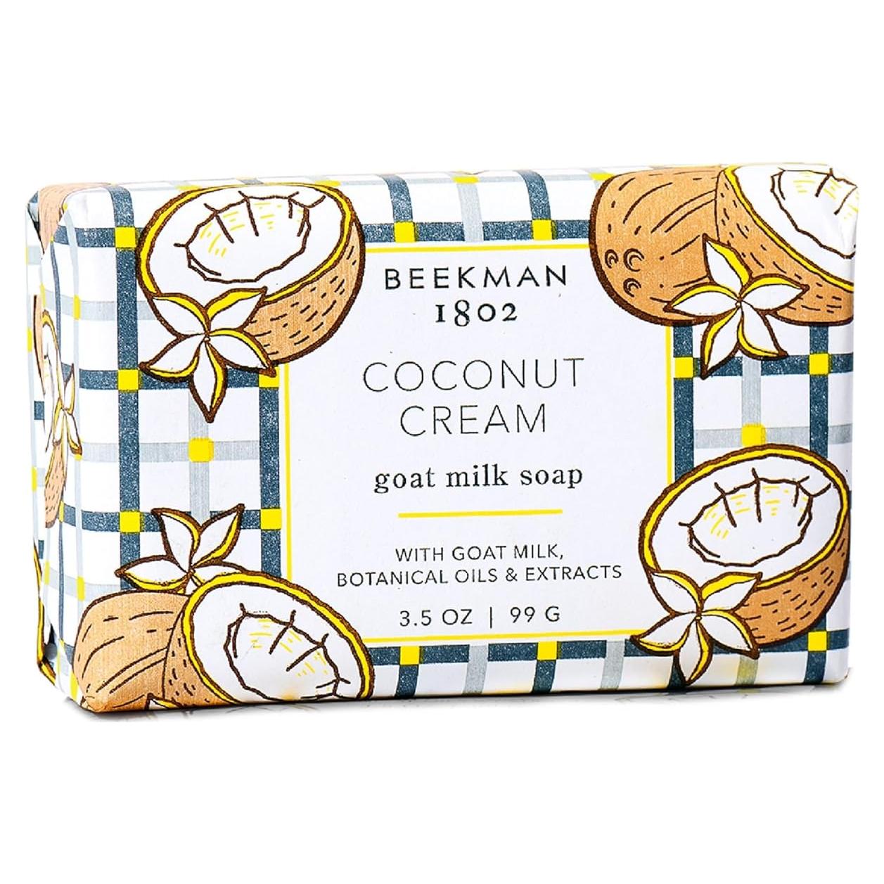 Jabón en Barra Beekman 1802 Crema de Coco 99.22 g - Hidratante