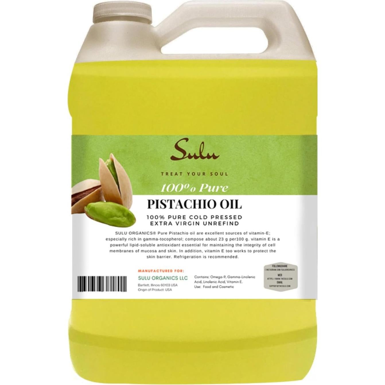 Aceite de Pistacho Orgánico Extra Virgen SULU 227 g